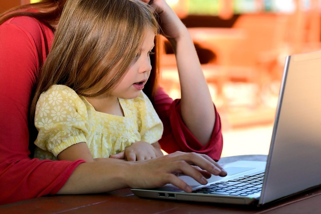 a person using a laptop