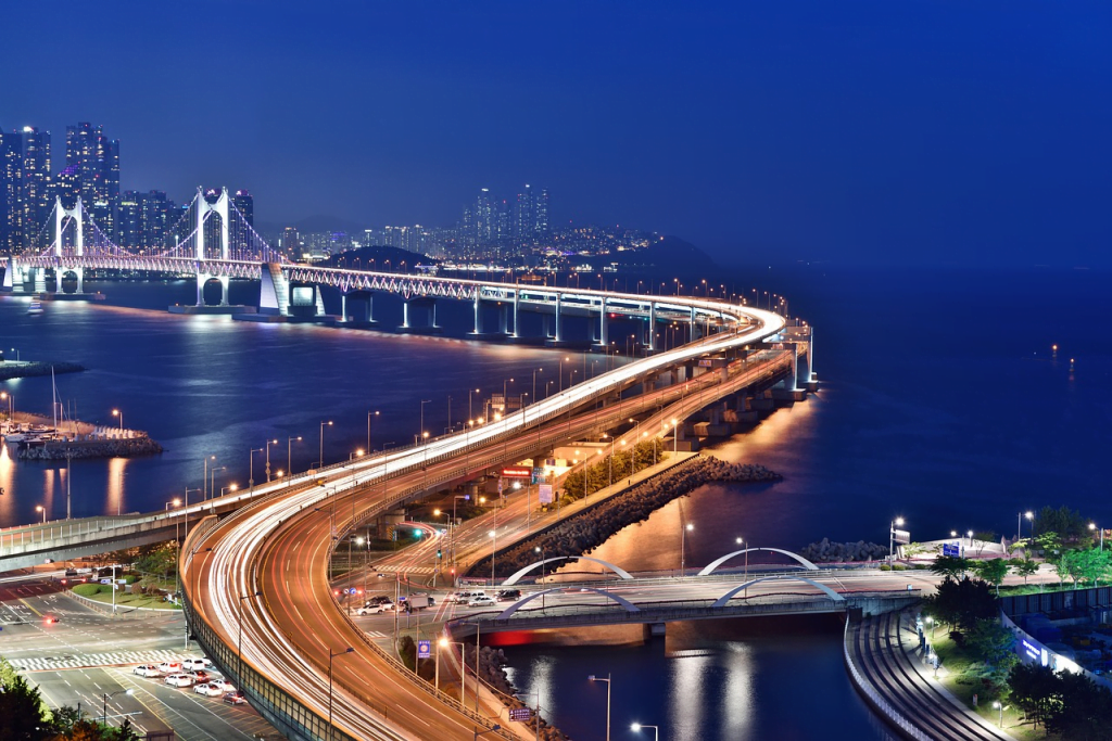 a bridge over a river