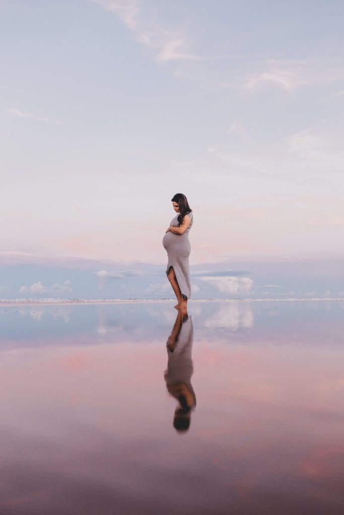 a man standing on a beach