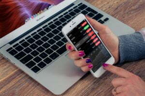 a person using a laptop