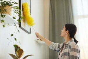 a person painting a picture