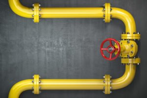 a yellow and red fire extinguisher