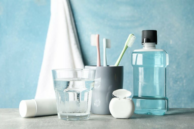 Dental tools on a counter