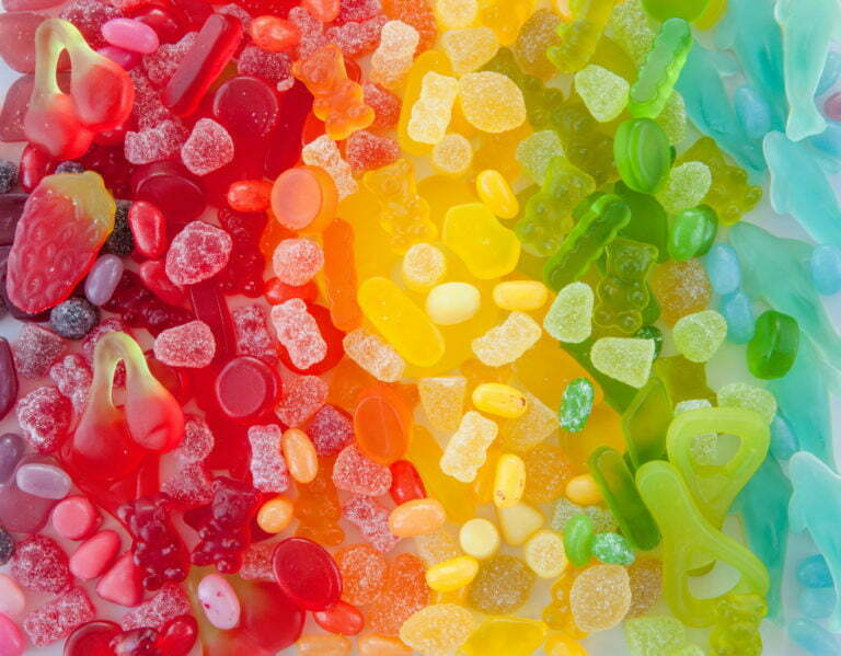 Rainbow gummy candy