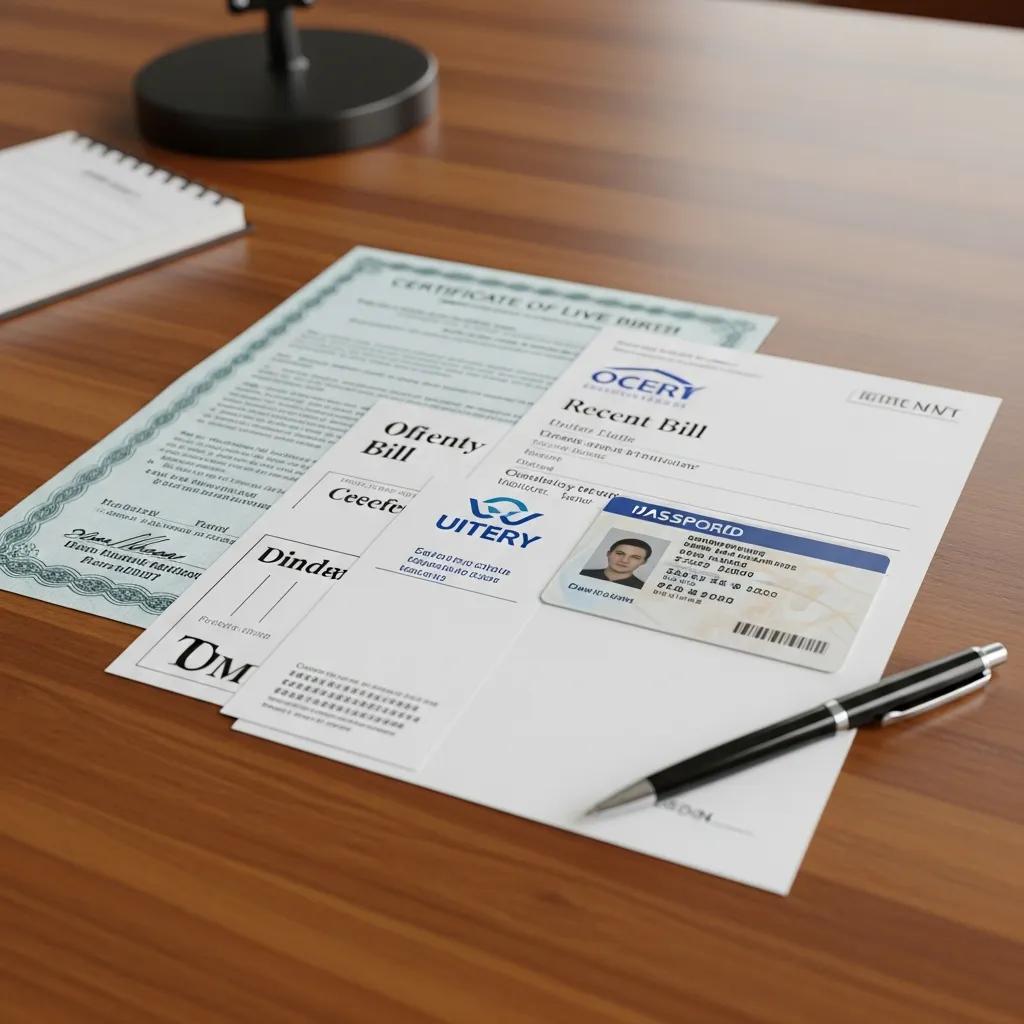 Essential enrollment documents including a birth certificate, utility bill, and ID for LAUSD registration